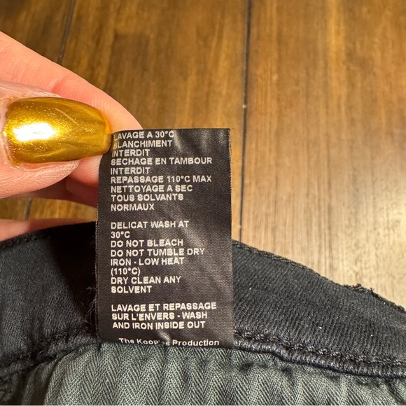 The Kooples Soft Denim Skinny Jeans Black Size 25 NWT - Picture 10 of 16